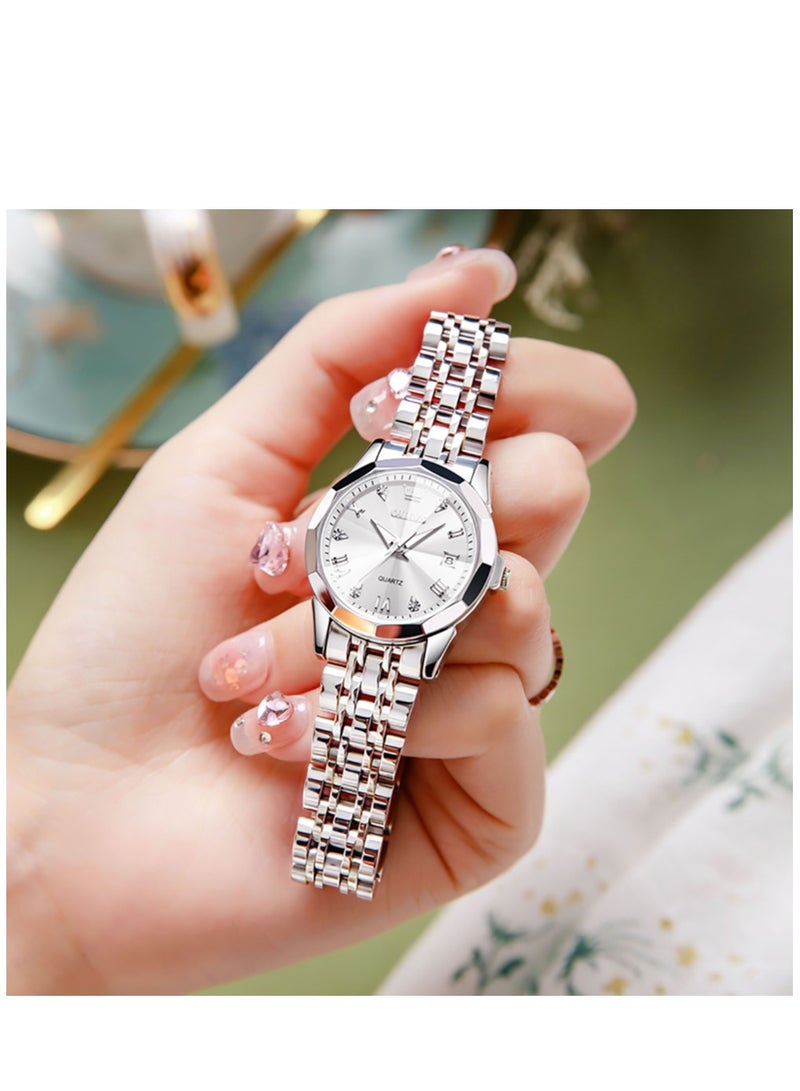 OLEVS Watches for Women Stylish Stainless Steel Water Resistant Quartz Analog Watch 9931 - Image 4