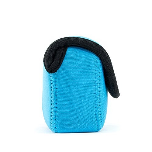 MegaGear Canon Powershot Sx730 Hs, Sx720 Hs, Sx710 Hs, G16, G15 Ultra Light Neoprene Camera Case, With Carabiner - Blue - MG1247, PU Leather - Image 5