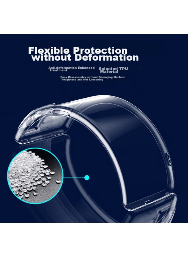 Freeson Phone Case For Oneplus 12, Slim Simple Full Protection Shockproof Clear Tpu Soft Shell (With Ring Holder And Lanyard), Transparent - Image 5