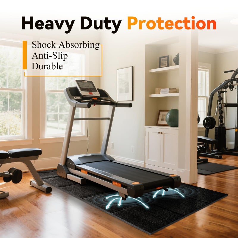 Stepwaver Walking Pad Treadmill Mat for Hardwood & Carpet Floors, 79" Ã— 39.4", 0.2" Thick Extra Large Non-Slip Exercise Equipment Mat, Mat for Under Treadmill & Indoor Bike on Carpet - Image 3