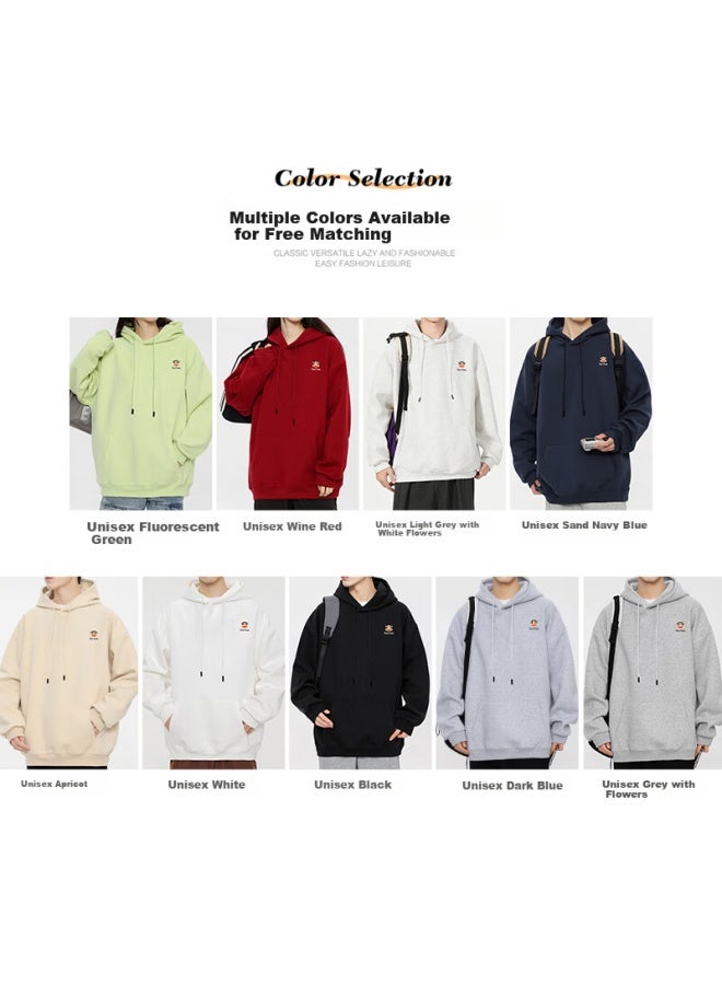Paul Frank Paul Frank Unisex Spring Hoodie Heavyweight Hooded Base Shirt Couple Long Sleeve T-shirt Men's Innerwear Men's Top - Image 2