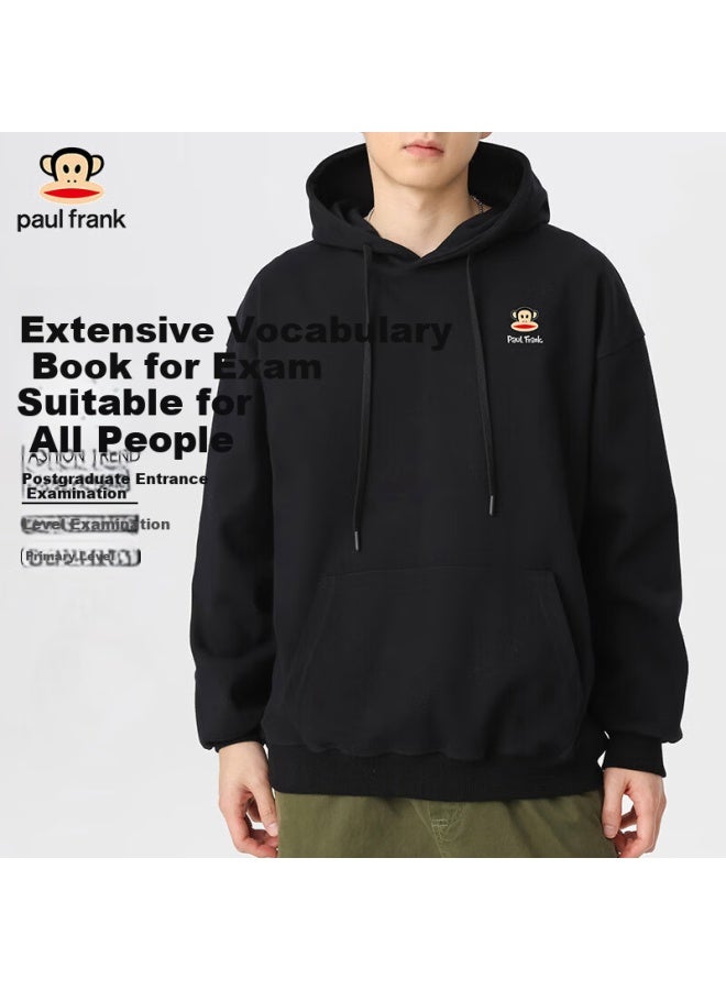 Paul Frank Paul Frank Unisex Spring Hoodie Heavyweight Hooded Base Shirt Couple Long Sleeve T-shirt Men's Innerwear Men's Top - Image 1