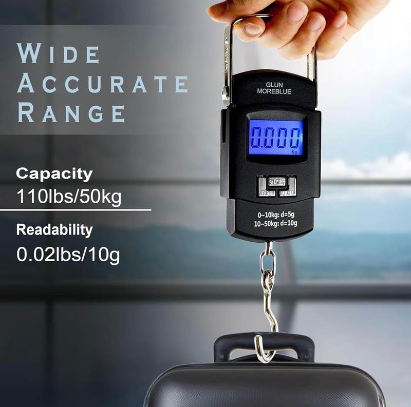KMJSA - Electronic Portable Digital LED Screen Luggage Weighing Scale, 50 kg/110 Lb For Multi-Purpose Use. - Image 2