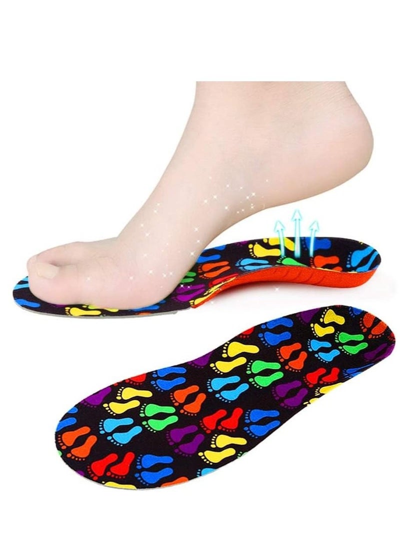 SYOSI Orthotic Insole, Kids Orthotic Cushioning Arch Support Shoe Insoles, Children Pu Foam Inserts for Flat feet, Plantar Fasciitis, Feet Heel Pain Relief (16.5 cm) - Image 1