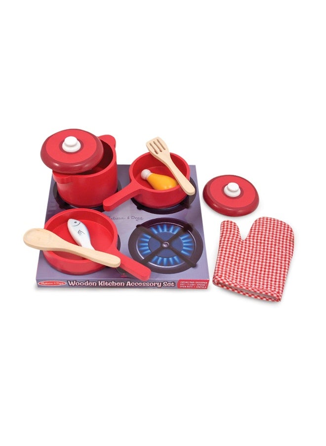 Melissa & Doug Melissa & Doug Wooden Kitchen Accessory Play Set (8 Pieces)  - Image 2