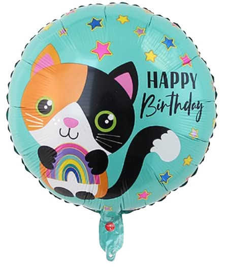 Atpata Funky Cat Birthday 5pcs. Foil Balloons Party Decorations/Cat Shape Party Balloons - Image 3