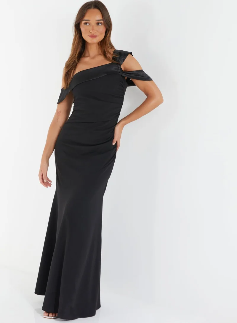 QUIZ One Shoulder Cut Out Dress