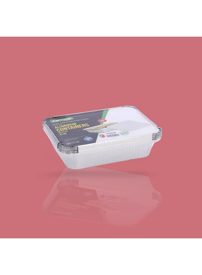 packwell عبوة ألمنيوم باكويل مع غطاء 10 قطع مجموعة - Image 4