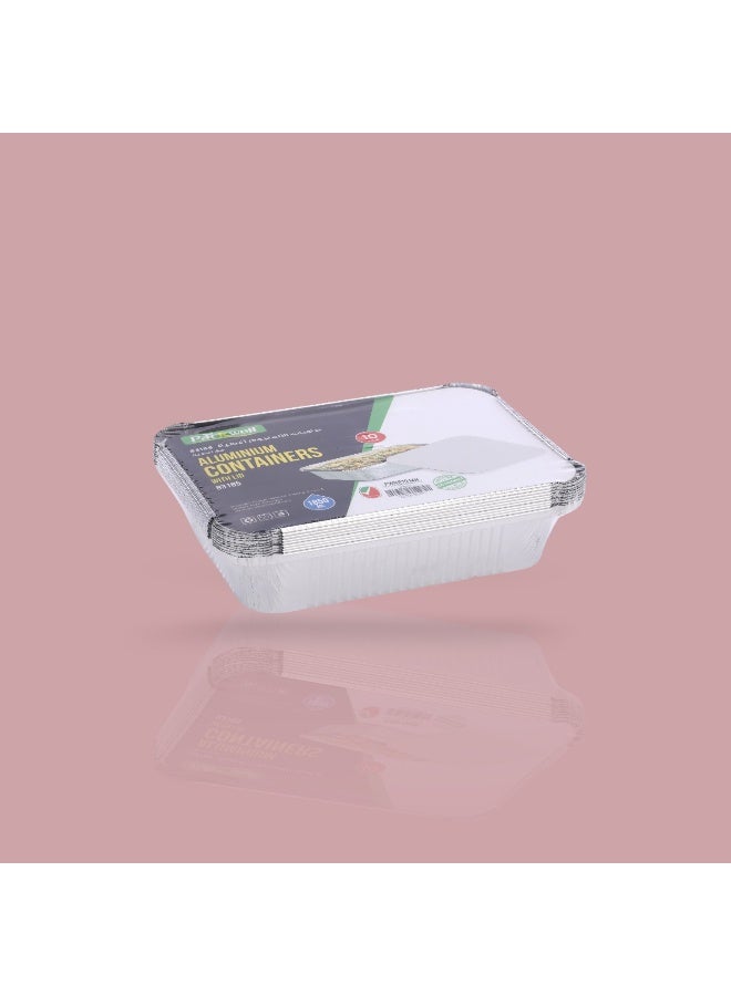 packwell عبوة ألمنيوم باكويل مع غطاء 10 قطع مجموعة - Image 3