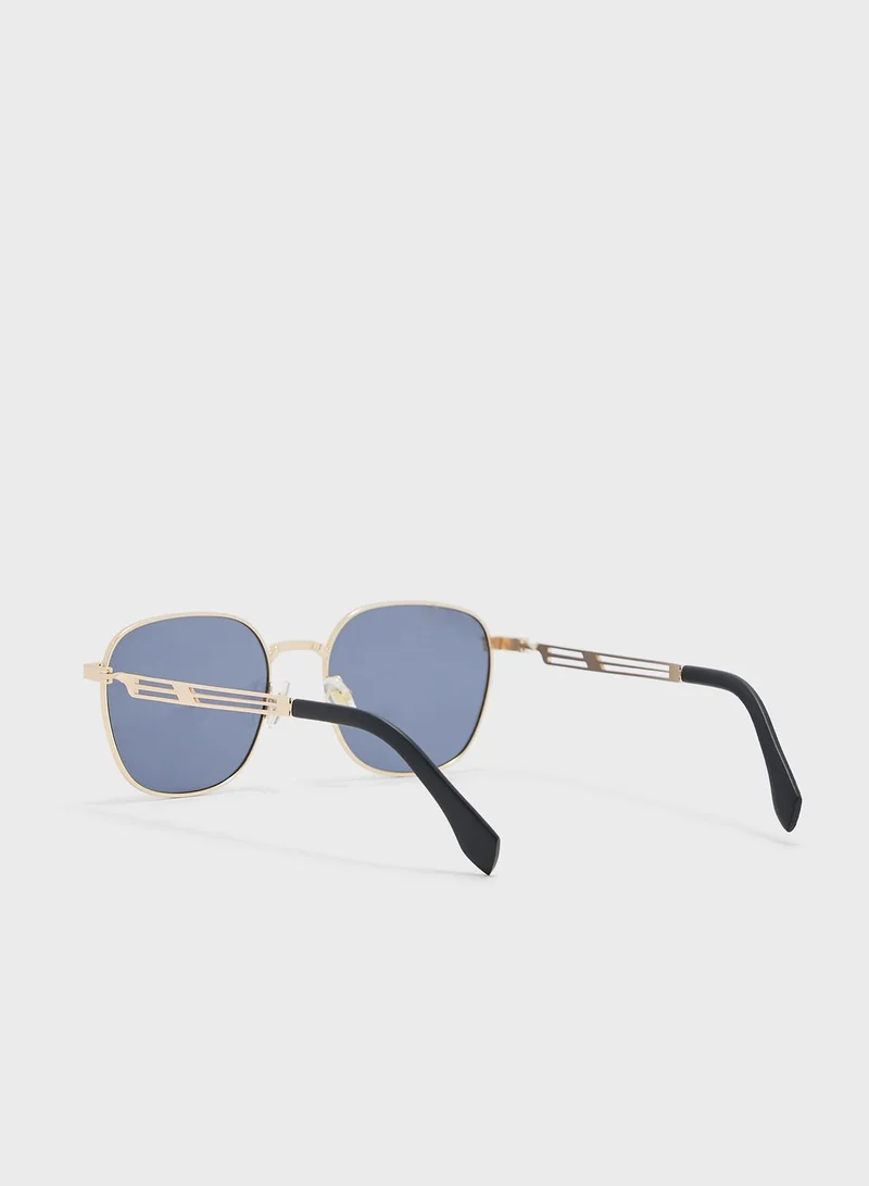Seventy Five Casual Angular Sunglasses