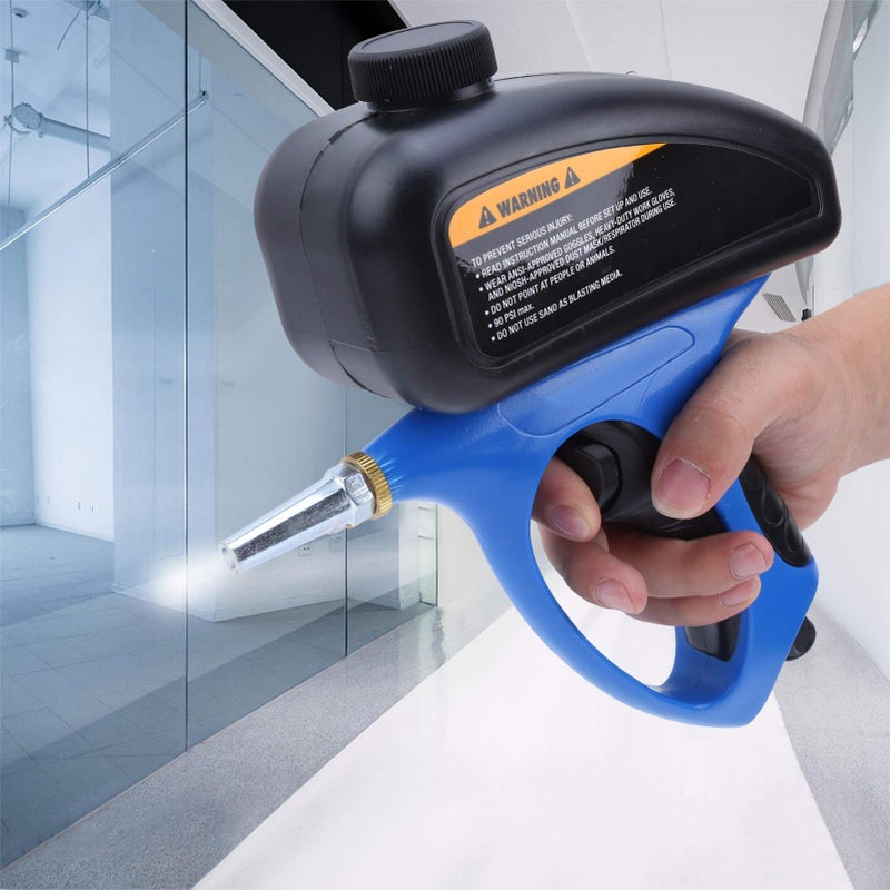 Small Nozzle Pneumatic Sandblaster with Quick Connector and Non Slip Handle - Image 4