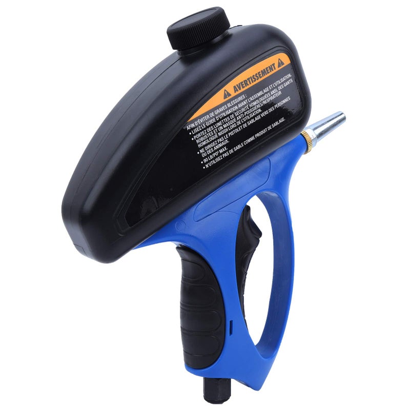 Small Nozzle Pneumatic Sandblaster with Quick Connector and Non Slip Handle - Image 2