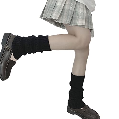 ZQFFB Leg Warmers Kawaii Black White Goth Stacked Leg Warmer of Japanese Style for Women 80s Party Sports Y2k Fashion - Image 1