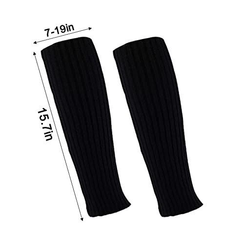 ZQFFB Leg Warmers Kawaii Black White Goth Stacked Leg Warmer of Japanese Style for Women 80s Party Sports Y2k Fashion - Image 5