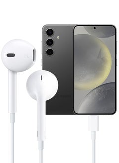 BOLICE USB C Headphones Compatiable with Samsung Galaxy S24 USB C In-Ear Headphones with Microphone Volume Control and Pure Sound White  - Image 1