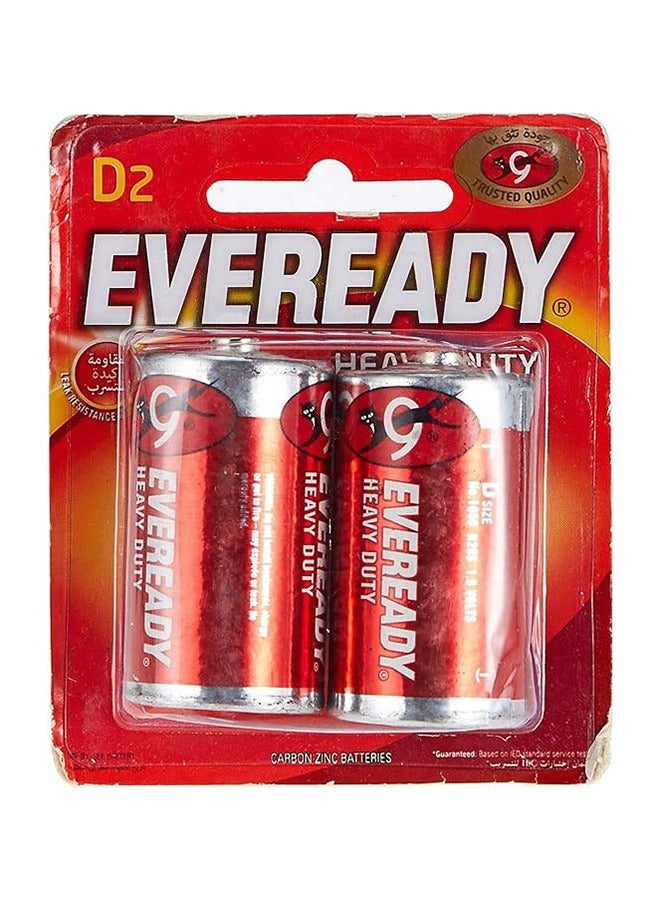 Eveready Everyday Super Heavy Duty 1050 BP2  D  Batteries pack of 2 - Image 1