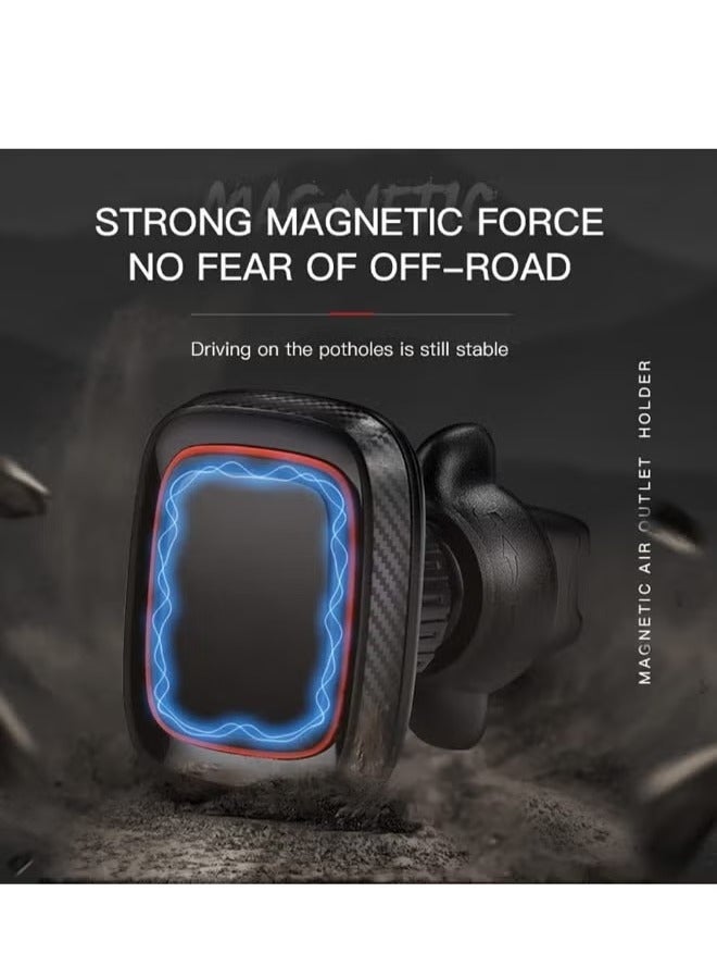 GO-DES GD-HD611 Car Air Vent Magnetic Phone Holder,360 Degree Rotation Mobile Car Mount Compatible with iPhone 13 Mini/iPhone 13/13 Pro / 13 Pro Max/iPhone 12 Series Black - Image 3