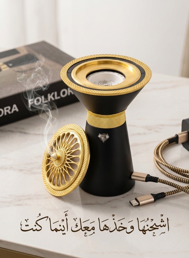 Smart Rechargeable Electric Incense Burner With Fast Heating For Home And Car Use - Image 4