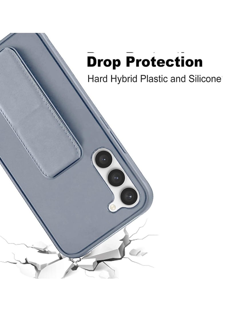 Denx Samsung Galaxy A26 Back Stand Case Magnetic Car Holder Soft Silicone Horizontal & Vertical Kickstand Cover Wrist Strap Full protection Case for Samsung Galaxy A26 (Grey) - Image 3