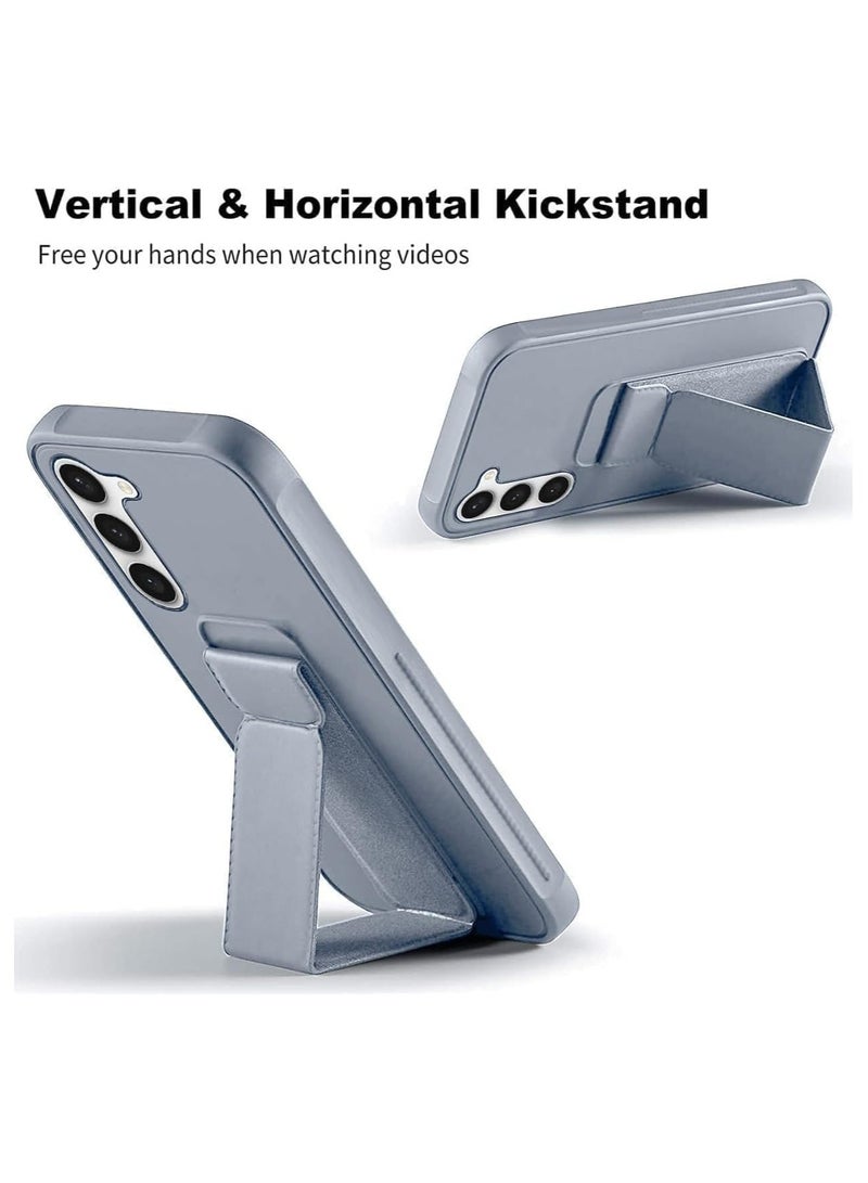 Denx Samsung Galaxy A26 Back Stand Case Magnetic Car Holder Soft Silicone Horizontal & Vertical Kickstand Cover Wrist Strap Full protection Case for Samsung Galaxy A26 (Grey) - Image 4