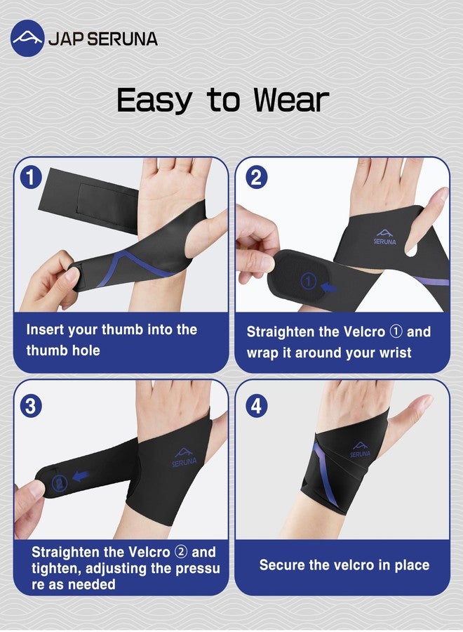 JAPSERUNA Carpal Tunnel Wrist Brace - Adjustable Ultra-Thin Wrist Support for Tendonitis, Pain Relief, Arthritis, TFCC - Image 5