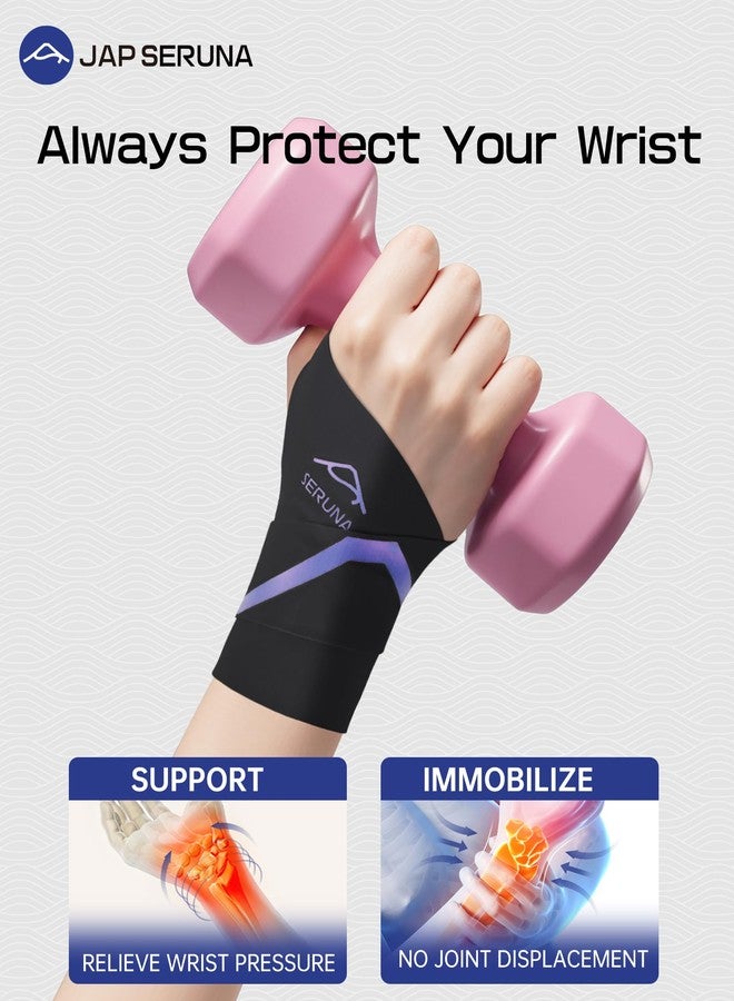 JAPSERUNA Carpal Tunnel Wrist Brace - Adjustable Ultra-Thin Wrist Support for Tendonitis, Pain Relief, Arthritis, TFCC - Image 2