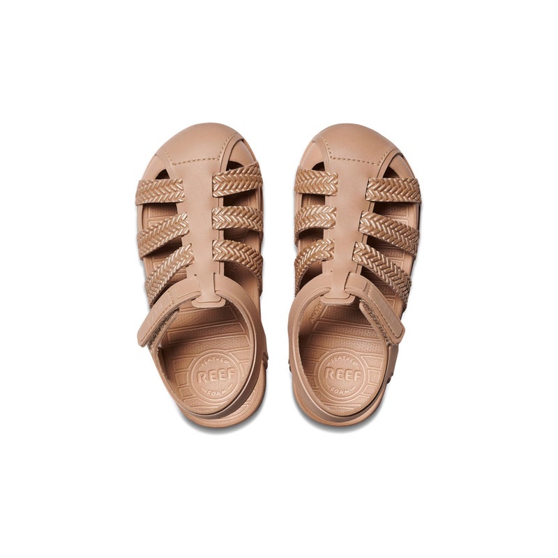 Reef Toddler/Little Kid Water Beachy Fisherman Sandal, Water Friendly, Adjustable Strap, Closed Toe, Golden Hour, 12 - Image 4