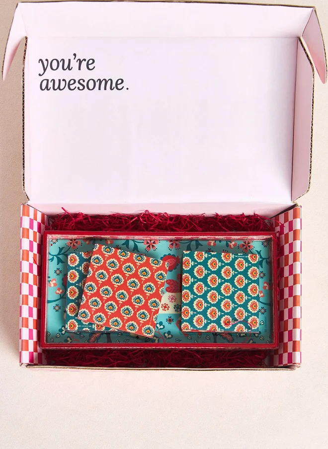 Chumbak  Blooming Buds Serveware Gift Set - Set of 2  | Best Price UAE