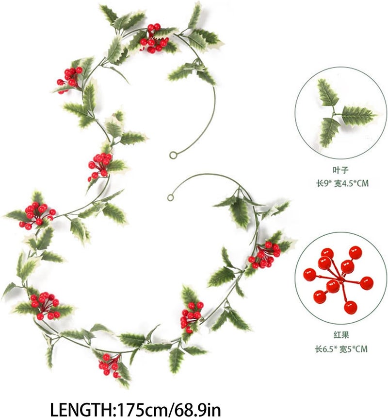 1-Pack 6.56ft Artificial Simulation Flower Rattan Vine – Artificial Hanging Greenery Garland for Home, Wedding & Event Backdrop, No-Shed Silk Leaves, Indoor/Outdoor Decor - Image 2
