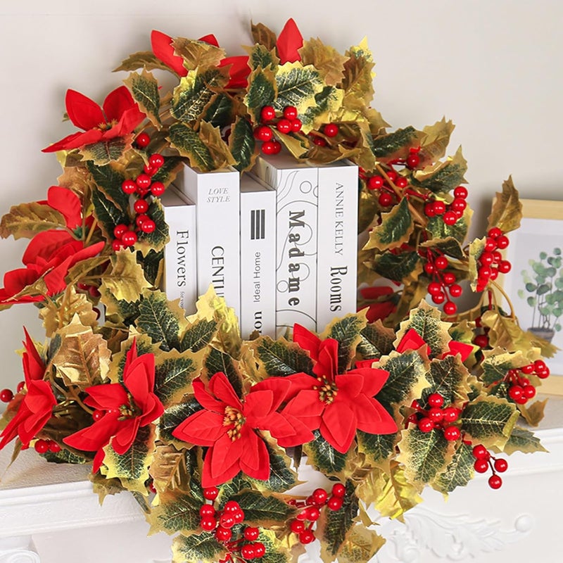 1-Pack 6.56ft Artificial Simulation Flower Rattan Vine – Artificial Hanging Greenery Garland for Home, Wedding & Event Backdrop, No-Shed Silk Leaves, Indoor/Outdoor Decor - Image 4