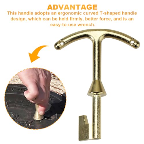 AGUNION M07001 5.5'' Water Meter Box Key, Water Meter Cover Key, Water Meter Box Lid Key, Lid Opening Tool - 1 Pack - Image 4