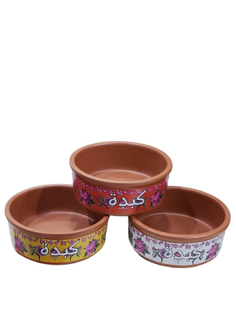 co arma Pottery bowls suitable for serving of 3 pieces 
