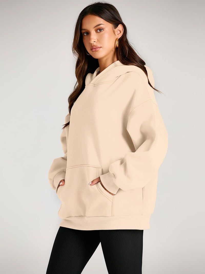 AUTOMET Hoodies for Women Oversized Sweatshirts Fall Fashion Outfits 2025 Pullover Fleece Casual Sweaters Winter Y2k Clothes Apricot M - Image 3