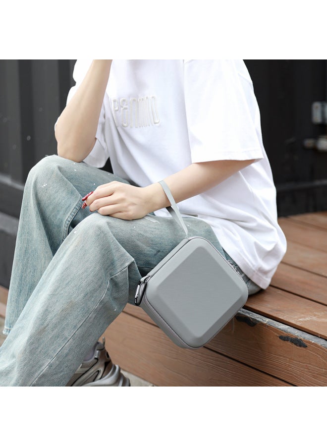 BKANO Is Suitable For DJI FLIP Storage Bag Body Storage Bag For DJI FLIP Storage Box Single Machine Body Bag-Color:Flip Gray Pu Body Storage Bag-Size:19.5*18.5*9.1cm  - Image 3