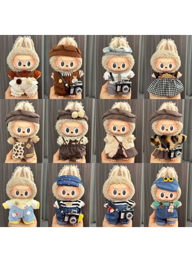 Labu Doll Coat Labubu Vinyl Doll 17cm Doll Dress Up Bubble Mart Doll Dress Up Doll-Height:Lbb-4-only Bulubu Baby Clothes Are Sold (no Baby)  - Image 1