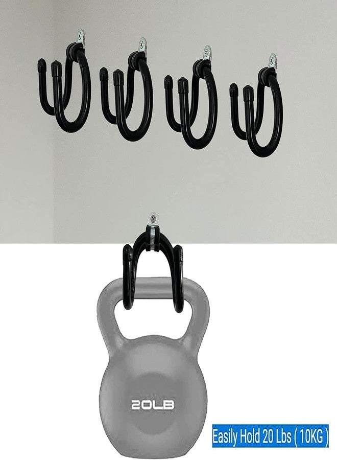 AUXPhome 4 pack Chair Storage Rack, Wall Mounted Folding Chairs Organizer and Hanger, Garage Storage Tool Organizer Rack Tools Garage Organization Wall Mount Rack Hanger For Home, Garage, No Chair - Image 3