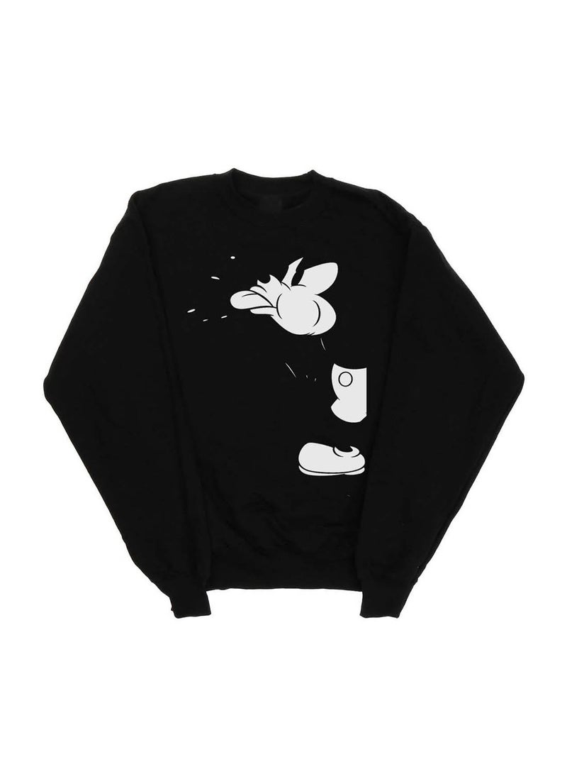 Disney Disney Mens Mickey Mouse Cut Sweatshirt - Black  - Image 1