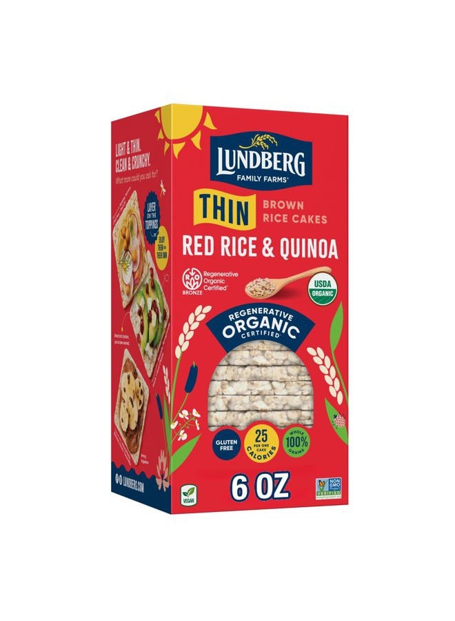 Lundberg Organic Thin Stackers Red Rice & Quinoa 5.9 Oz. 151222 - Image 1