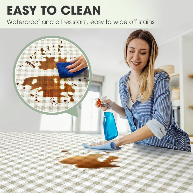 ALIUNI Drawer and Shelf Liner, Non-Slip Kitchen Cabinet Liners Non-Adhesive Thick Strong Grip Waterproof Washable Mats Protect Dresser Shelves Cupboard Bathroom Cabinets, Yellow Plaid, 12 in X 10 FT - Image 3