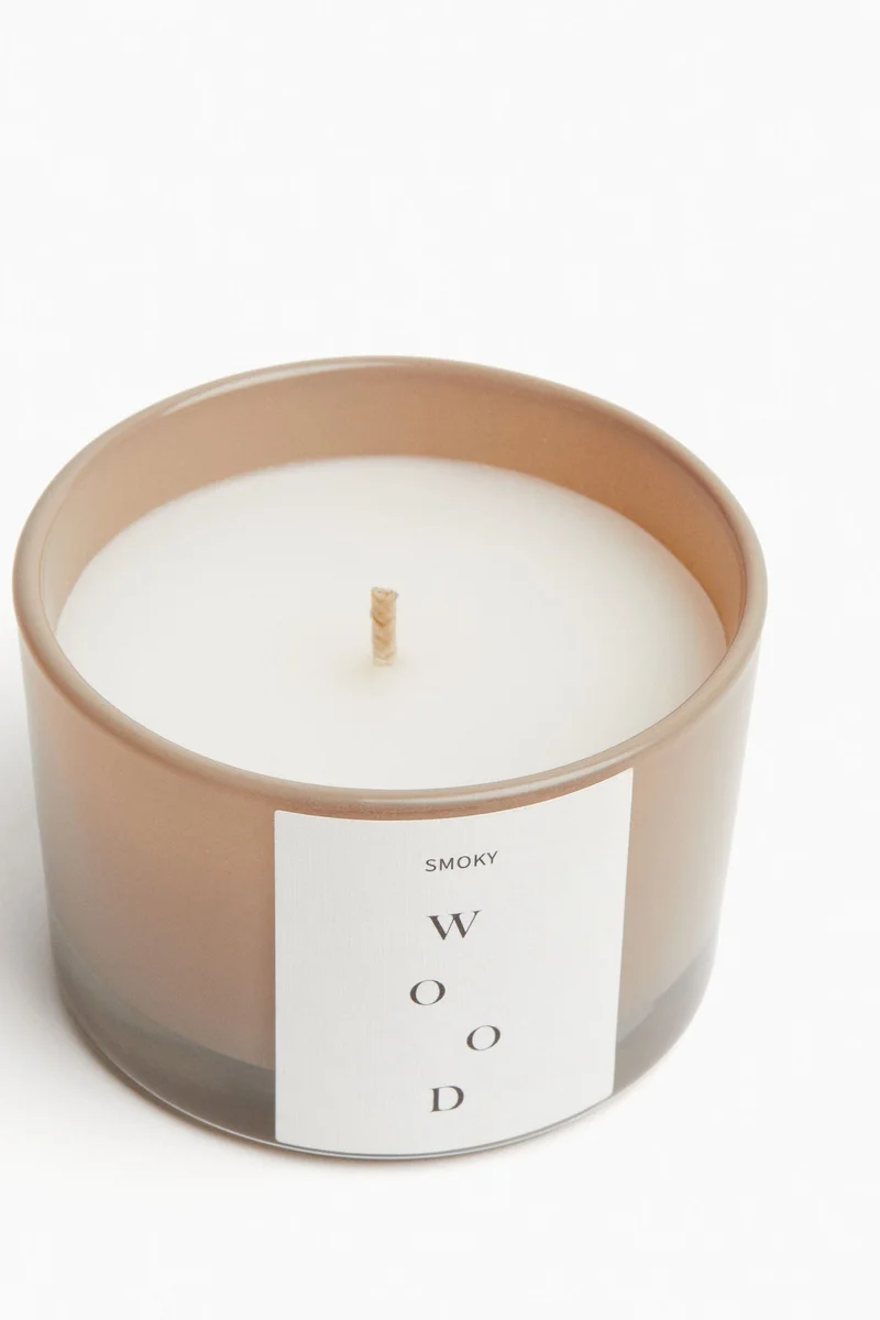 اتش اند ام شمعة معطرة في حامل زجاجي