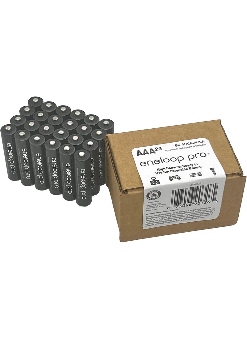 eneloop Eneloop Panasonic BK4HCA24CA pro AAA HighCapacity NiMH PreCharged Rechargeable Batteries 24Battery Pack  - Image 1