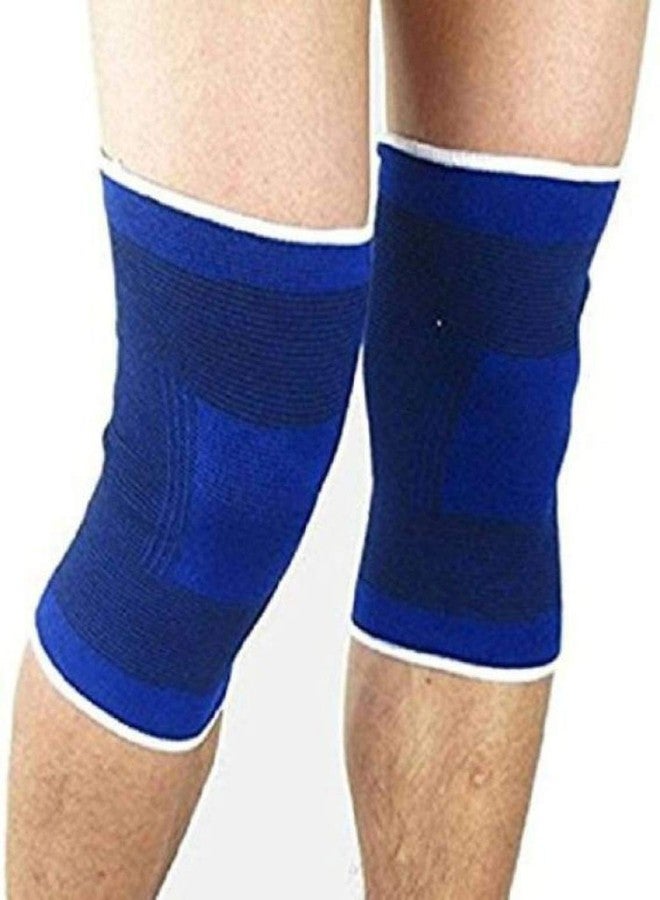PRIMEBOX Blue Knee Support Protector For Men and Women Multi Use Sports Cricket, Badminton, Pain Relief - Image 4