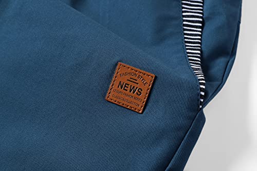 Tansozer Men's Shorts Casual Classic Fit Drawstring Summer Beach Shorts with Elastic Waist and Pockets (Sky Blue, X-Large) - Image 4