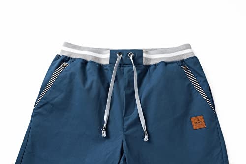Tansozer Men's Shorts Casual Classic Fit Drawstring Summer Beach Shorts with Elastic Waist and Pockets (Sky Blue, X-Large) - Image 3