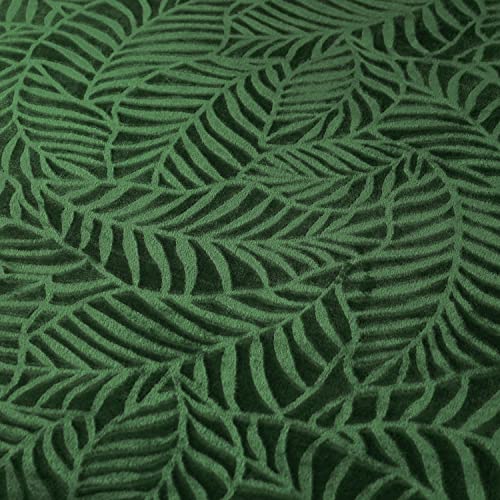 SOCHOW Super Soft Flannel Fleece Throw Blanket, Lightweight Cozy Warm Leaves Textured Plush Blanket for Bed Couch Sofa, 50 x 60 Inches, Olive Green - Image 3