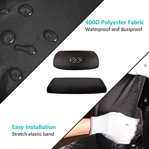 10L0L Golf Cart Seat Dust Cover - Waterproof, Dustproof, Sun-Proof Seat Protector for Yamaha EZGO, Club Car,All-Season Weather Resistant Front & Rear Seats Protection - Image 3