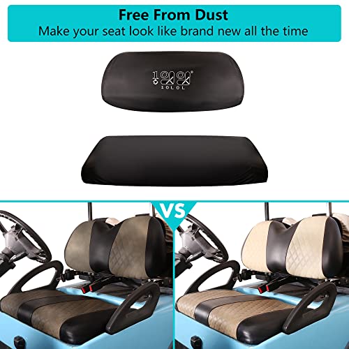 10L0L Golf Cart Seat Dust Cover - Waterproof, Dustproof, Sun-Proof Seat Protector for Yamaha EZGO, Club Car,All-Season Weather Resistant Front & Rear Seats Protection - Image 4