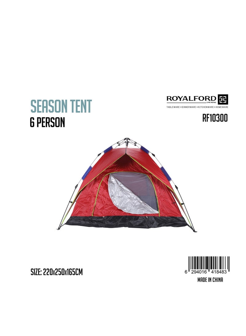 Royalford Season Tent 6person, Ultra-Light Backpacking Tent, RF10300 | Easy Set Up Lightweight Waterproof Windproof | Ideal for Camping Hiking Festival Outdoor - Image 5