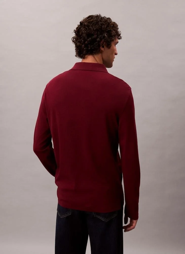 CALVIN KLEIN Long Sleeve Polo Shirt