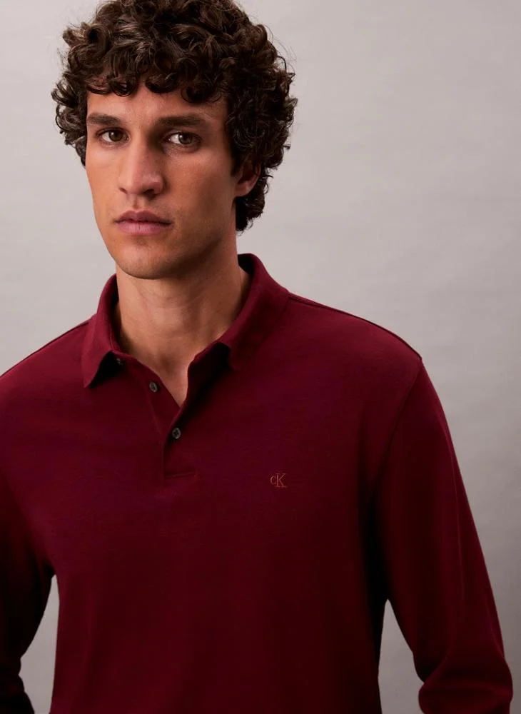 CALVIN KLEIN  Long Sleeve Polo Shirt for Men | Best Price UAE